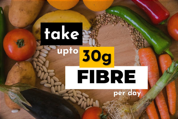 take upto 30g fibre per day 1